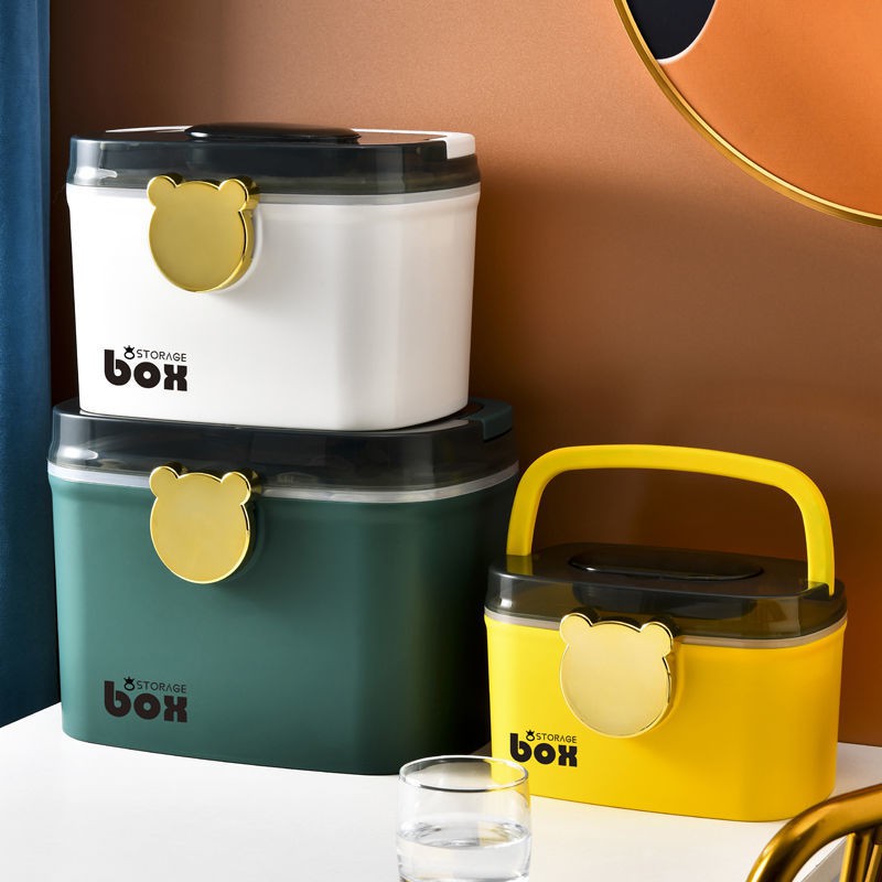 Tủ thuốc gia đình dung tích lớn hộp sơ cứu y tế nhiều ngăn dễ thương giá trị cao Hộp đựng đồ khẩn cấp gia đình