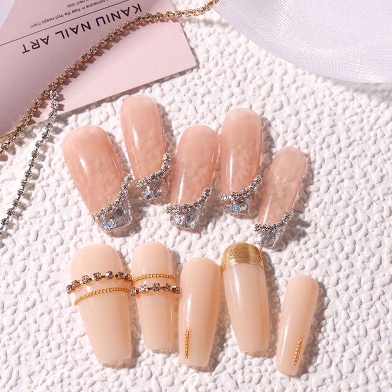 Dây xích đá nail trang trí móng