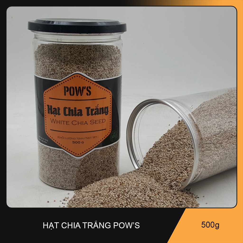 [FREESHIP ĐƠN 99K] Hạt chia trắng Pow's 500gr Organic