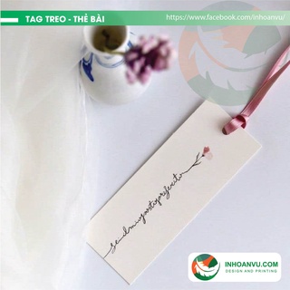 COMBO 1000 TAG TREO QUẦN ÁO 4X9CM IN ẤN THIẾT KẾ THEO YÊU CẦU