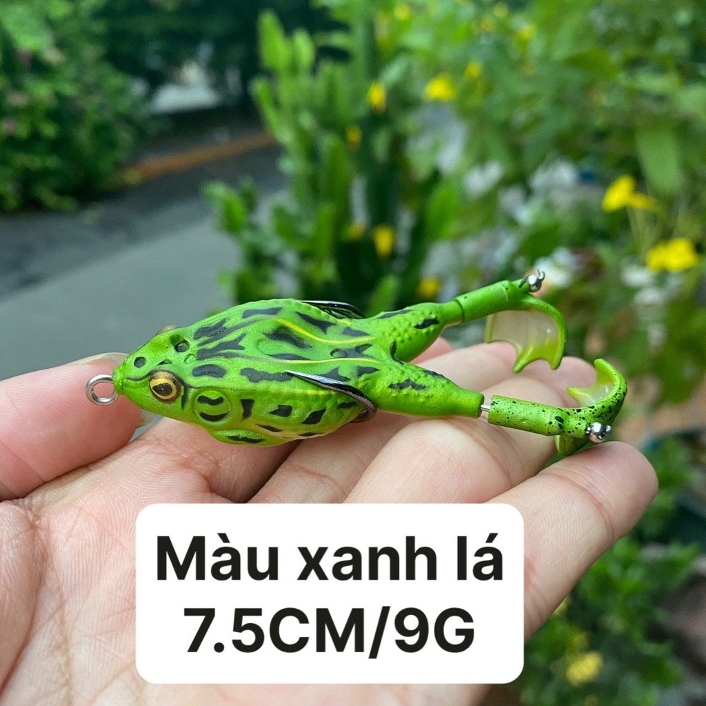 Mồi câu cá lóc,nhái hơi có chân xoáy nước FIMAX F1  - Mồi lure cá lóc.