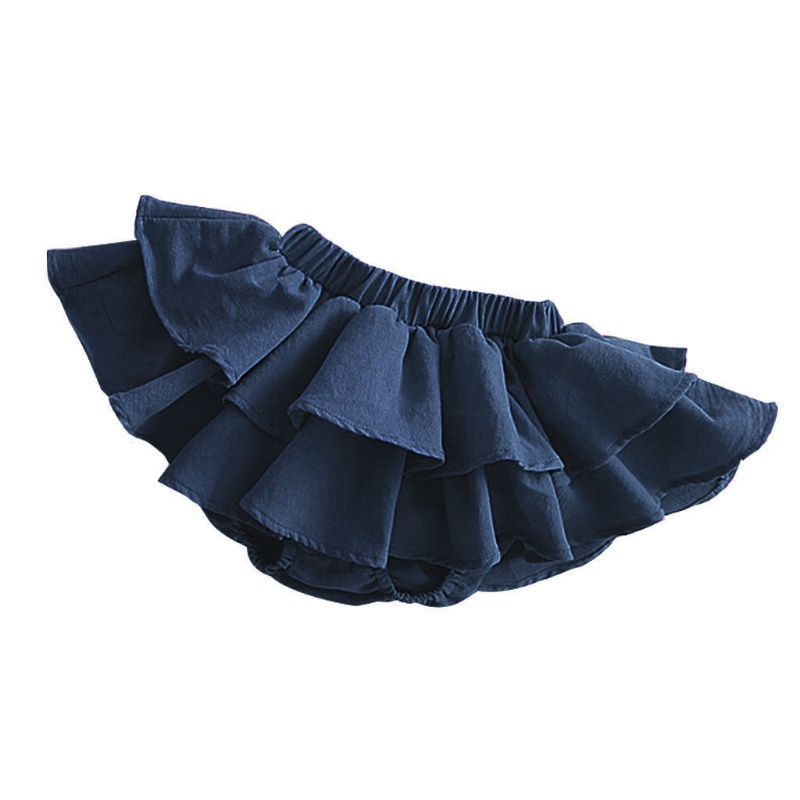 Quần Short Cotton Giả Váy Hai Lớp Thời Trang Dành Cho Bé Gái