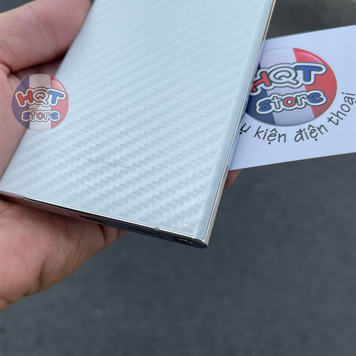 Dán decal vân carbon mặt lưng cho S22 Ultra / S22 Plus / S22