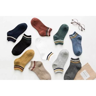 Set 10 Đôi Tất Ngắn Cổ Kẻ SS2