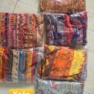 Set bộ lụa thổ cẩm cao cấp có mút ngực