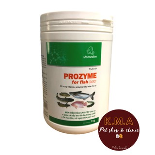 Bổ sung vitamin, men tiêu hóa cho cá cảnh, koi, lươn, ếch -PROZYME for fish new (lon 1KG)