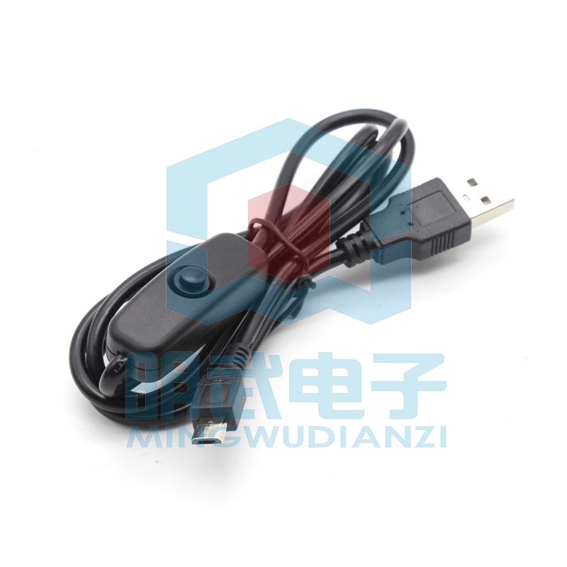1915 > Raspbrry pi 1m USBTO MICRO USB Với Dây Công Tắc Điện Có Thể Chuyển Đổi Dòng Điện 2.5A