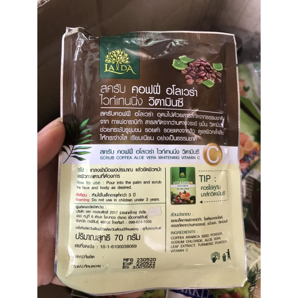 Tẩy Tế Bào Chết Coffee LADA Thái Lan | BigBuy360 - bigbuy360.vn