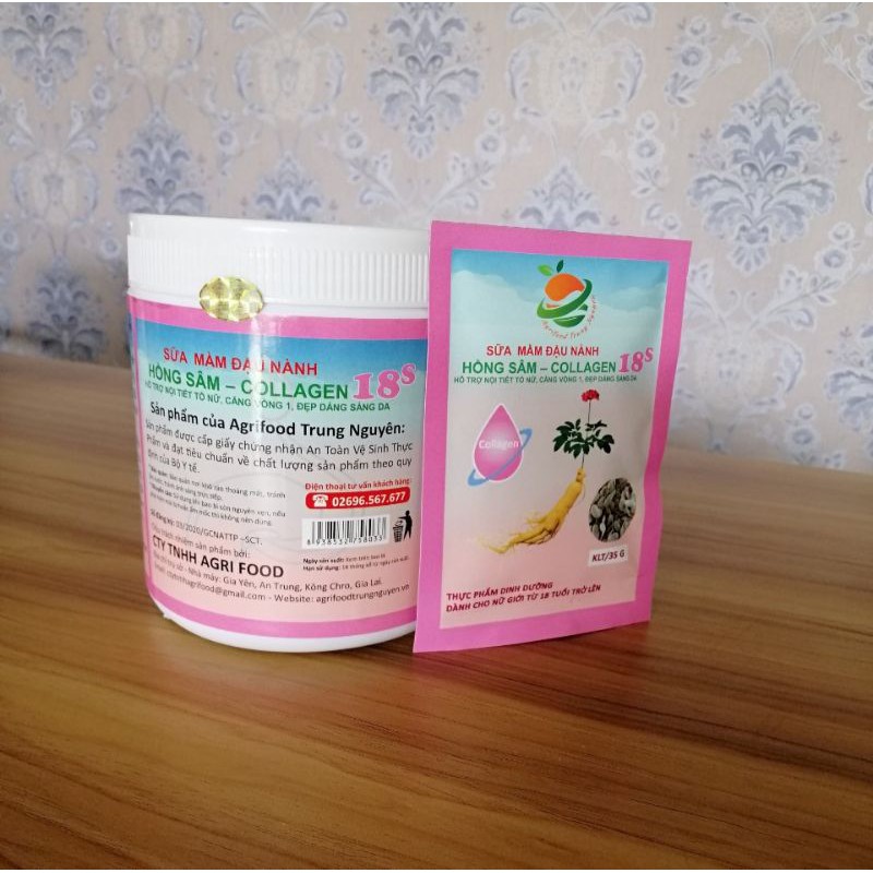 Tặng 3 gói Sữa Mầm Hồng Sâm Collagen khi mua 1lon 650g
