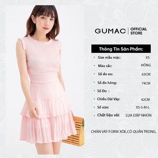 Chân váy xòe tầng GUMAC VB642