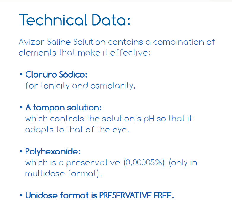 Nước muối đẳng trương lens kính áp tròng Avizor Saline Unidose 30 ống 5ml/hộp