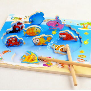 Bộ Đồ Chơi gỗ Nam châm Câu Cá cho bé