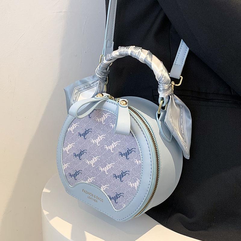 Túi Xách Tròn Nhỏ Thiết Kế Tinh Tế Thời Trang Xuân Hè Phong Cách Ngoại Quốc Dành Cho Nữ