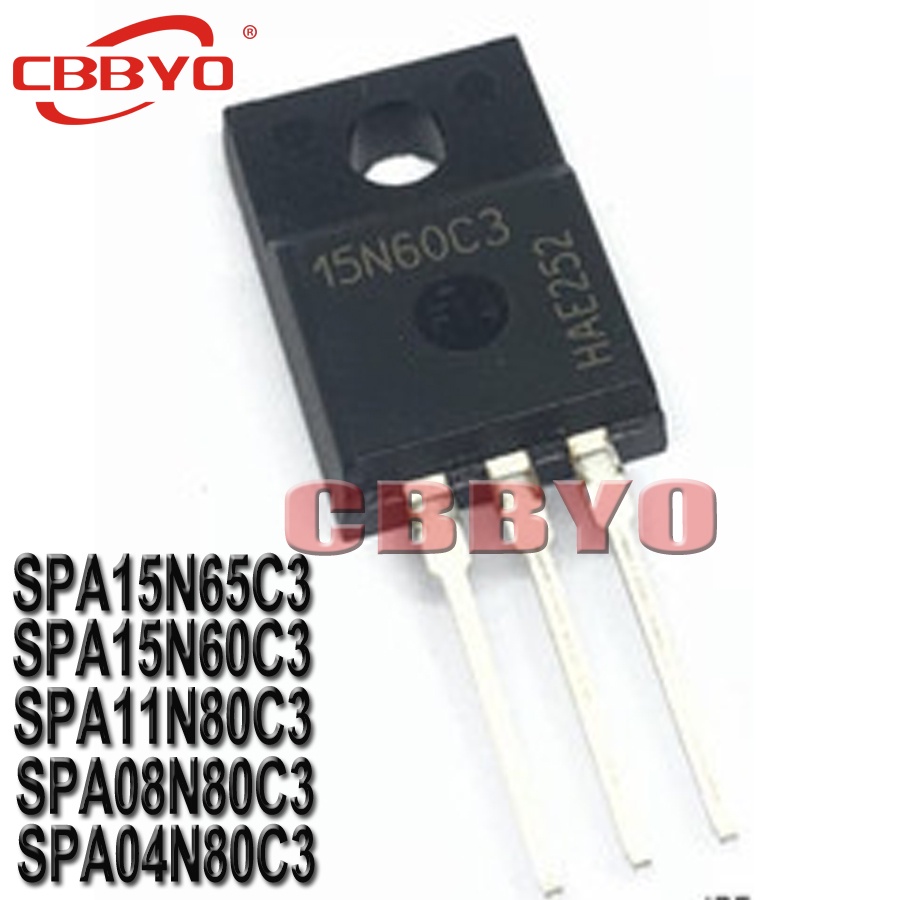 5 Chiếc SPA15N65C3 TO-220F 15A 650V 15N65C3 SPA15N60C3 15N60C3 SPA11N80C3 11N80C3 SPA08N80C3 08N80C3