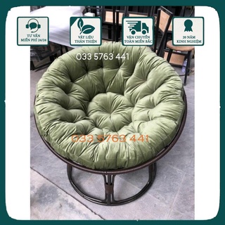 Ghế ngồi thư giãn papasan bao gồm đệm khung, sắt đường kính 1 mét - được chọn màu