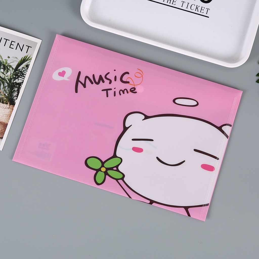 1 Túi Đựng Tài Liệu A4 Bằng Nhựa Pp Trong Suốt