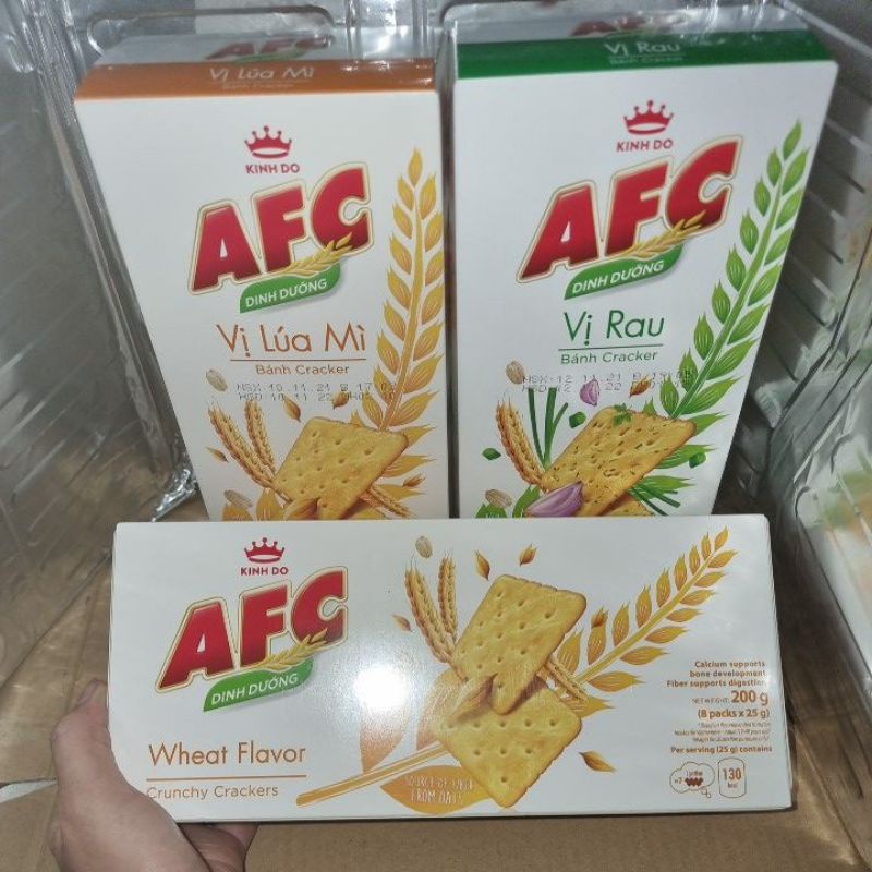 Bánh AFC dinh dưỡng vị rau/lúa mì 200g