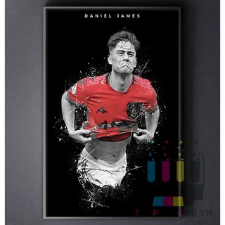 TRANH CANVAS CẦU THỦ BÓNG ĐÁ treo tường in theo yêu cầu - Daniel James