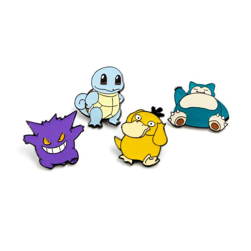 Ghim Cài Áo Kim Loại Họa Tiết Hoạt Hình Pokemon