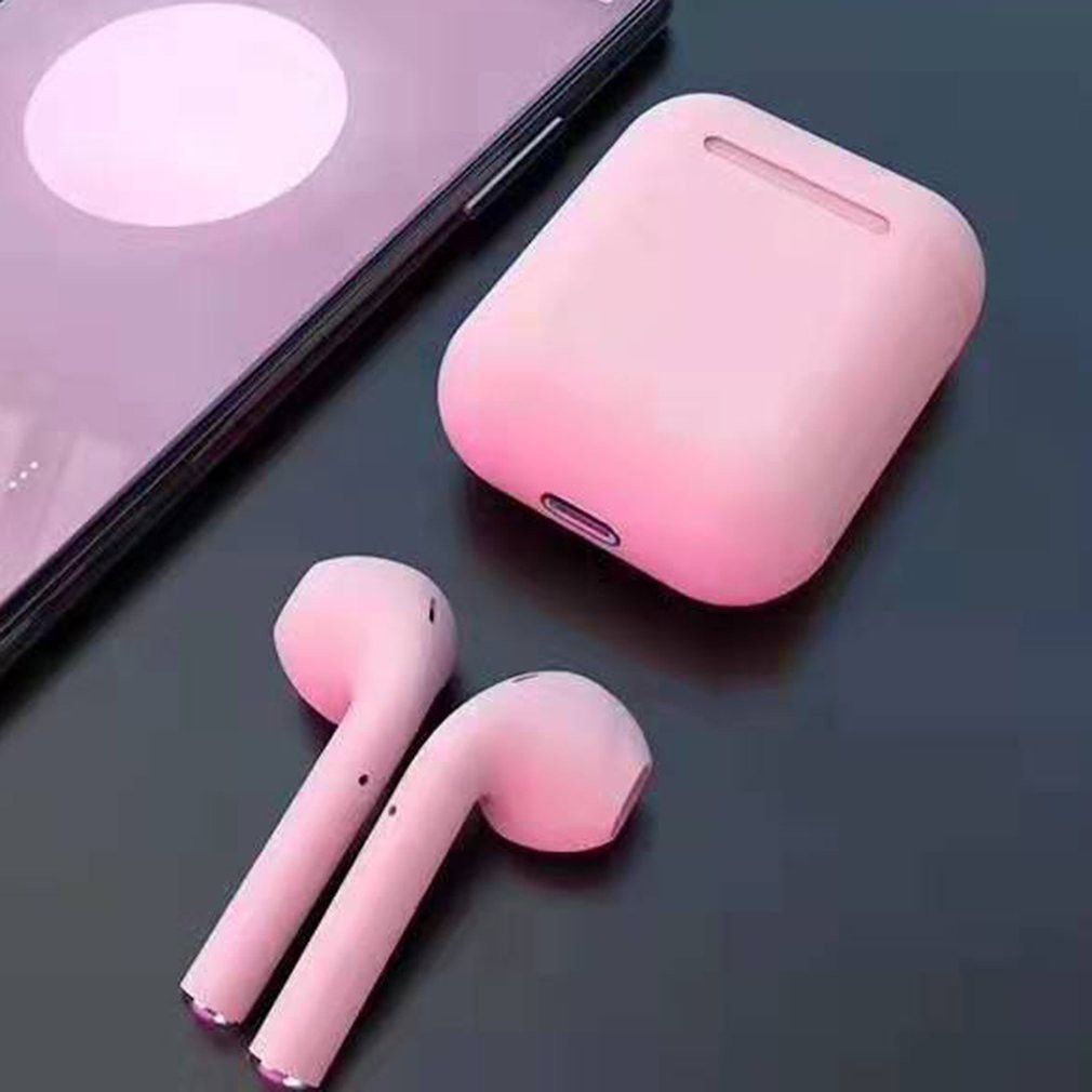 The best saleI12 Tws Fone De Ouvido Bluetooth Mini Fone Macaron inPods i12 TWS Fone de Ouvido Bluetooth earphone mini headphone wireless Earbuds Fone Intra Auricular Sem Fio PK i7 i9 i14