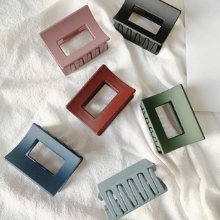[Hàng mới về] Kẹp càng cua hình chữ nhật màu pastel xinh xắn thời trang (cỡ trung)