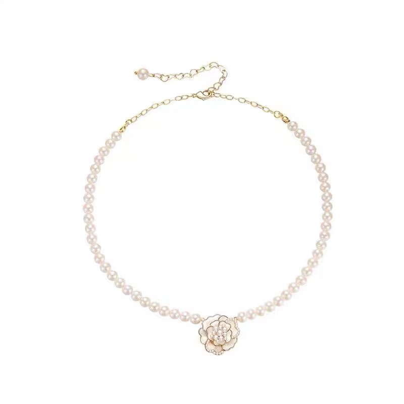 Vòng cổ Đính Ngọc Trai Phong Cách Hàn Quốc Thanh Lịch Dành Cho Nữ