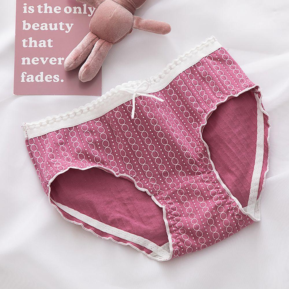 Quần Lót Cotton Phối Ren Quyến Rũ Cho Nữ