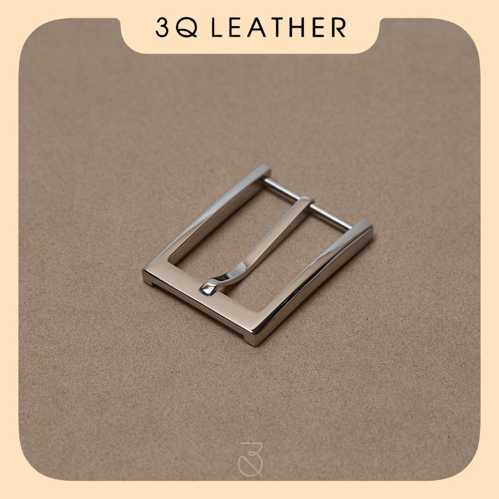 Mặt dây lưng Nam mã MDL124 màu Bạc size 35mm, chất liệu thép không gỉ, mặt thắt lưng nam, đầu khóa thắt lưng