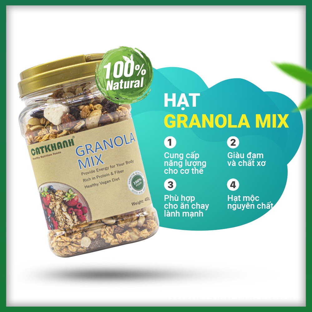 Granola Mix hũ 400g_Cát Khánh