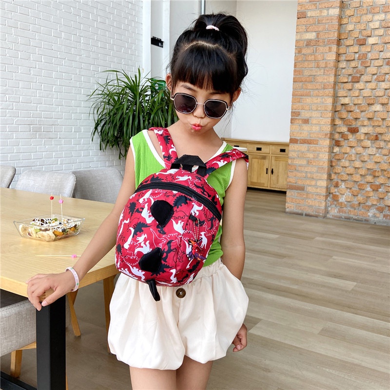 Ba Lô Đi Học Chống Thất Lạc Hình Khủng Long Dễ Thương Cho Bé 1-3-6 Tuổi