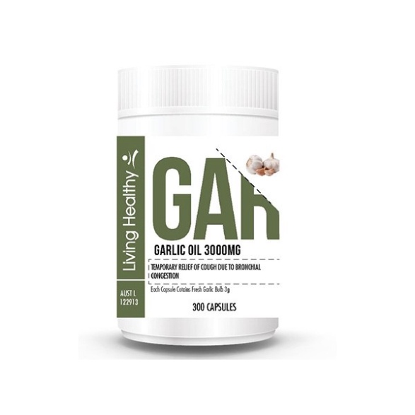 Living Healthy Tinh Dầu Tỏi Garlic Oil 3000mg 300 Viên