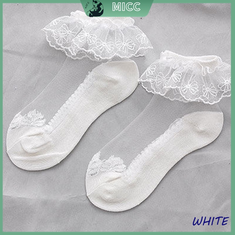 1 đôi vớ ren công chúa cho bé gái 1-13 tuổi