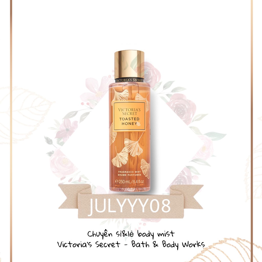 Xịt thơm Body Mist Victoria's Secret - Toasted Honey 30ml/50ml/100ml +jɥȽÿ08+