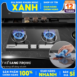 Bếp gas âm Sunhouse SHB8836 - SHB7736 Hàng trưng bày - Đánh lửa IC, Tiết kiệm gas, Ngắt gas tự động