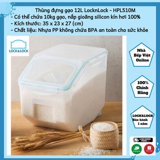 Thùng gạo 10kg và 2.5kg của Lock&Lock mã sản phẩm HPL510MS2 HPL510