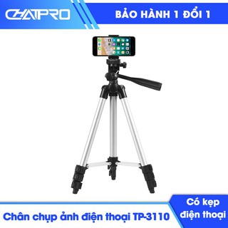 Chân máy chụp ảnh Tripod 3110 kèm kẹp điện thoại + Remote bluetooth