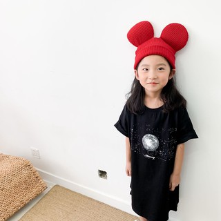 Nón Len Tai Chuột Mickey Dễ Thương Cho Bé