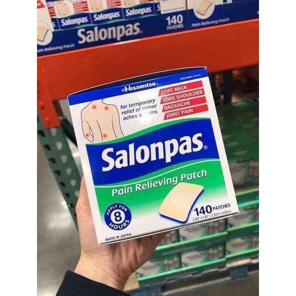 MIẾNG DÁN GIẢM ĐAU NHỨC SALONPAS TỨC THÌ của Mỹ