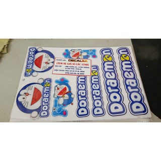 Sticker Doraemon đổ nổi