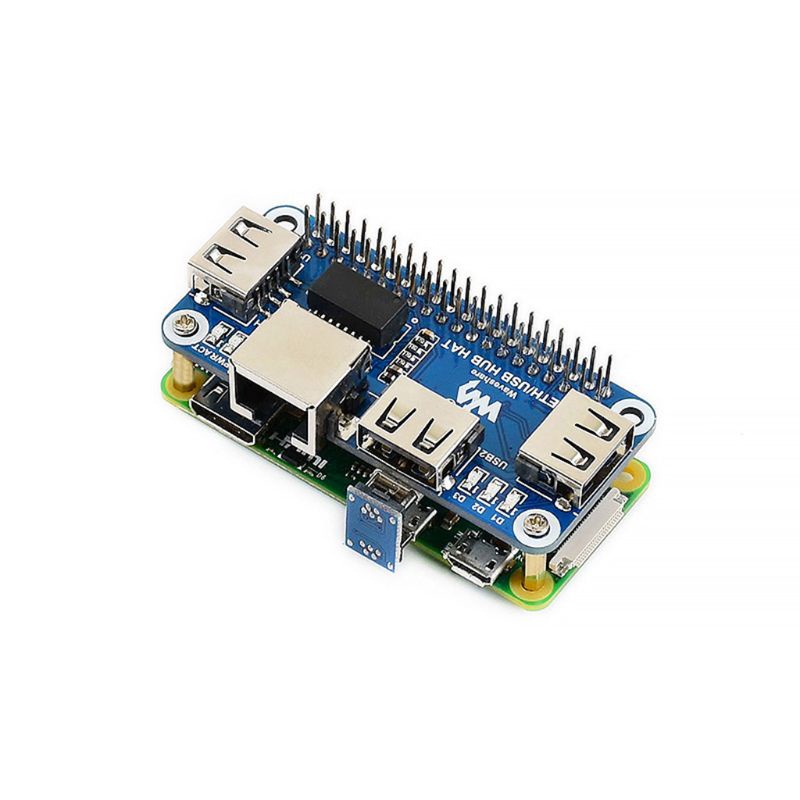 Bộ Chia Cổng USB Hub RJ45 RJ45 Cho Raspberry Pi 4B Zero