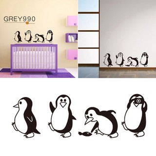 Decal dán tường chim cánh cụt