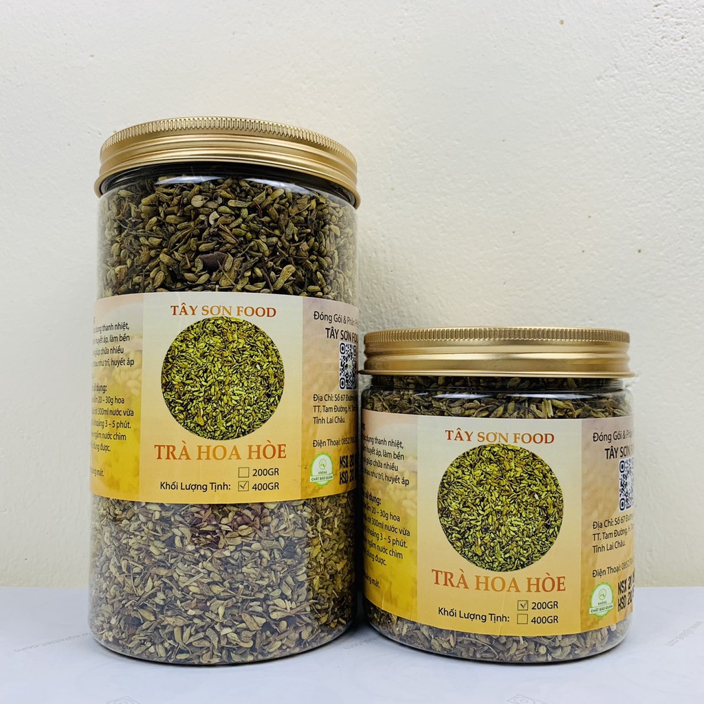 HŨ 400GR Trà Hoa Hòe Sấy Khô Thượng Hạng Thơm Ngọt - Tây Sơn Food