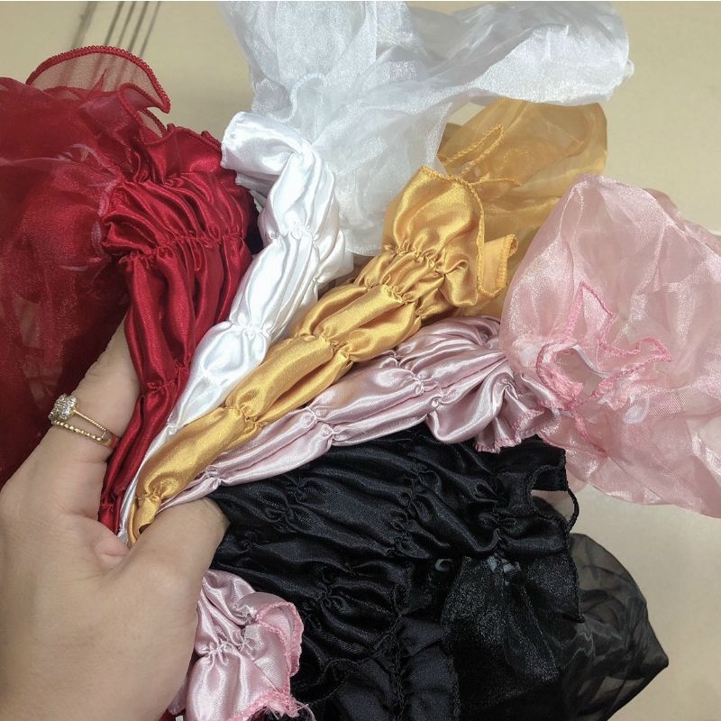 ÁO CROPTOP PHỐI VOAN KIẾN NHÚN XINH XẮN