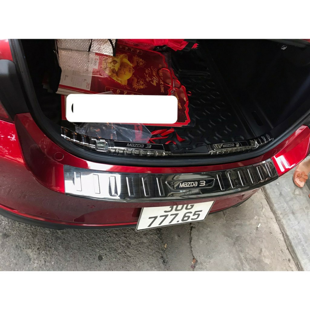 Chống Trầy Cốp, Bậc Cốp Xe Mazda 3 2020 2021 2022 mẫu titan chống trầy xước cốp xe