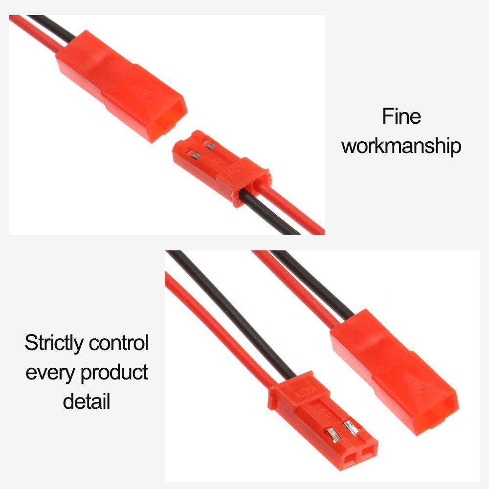 KUNHEV Set 10 Cặp Dây Nối Pin 2 Chấu Cho Đèn Trần RC