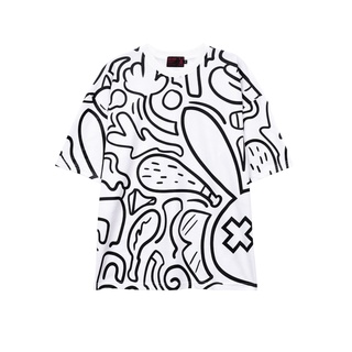 Áo thun nam nữ bad rabbit double raw 100% cotton - local brand chính hãng