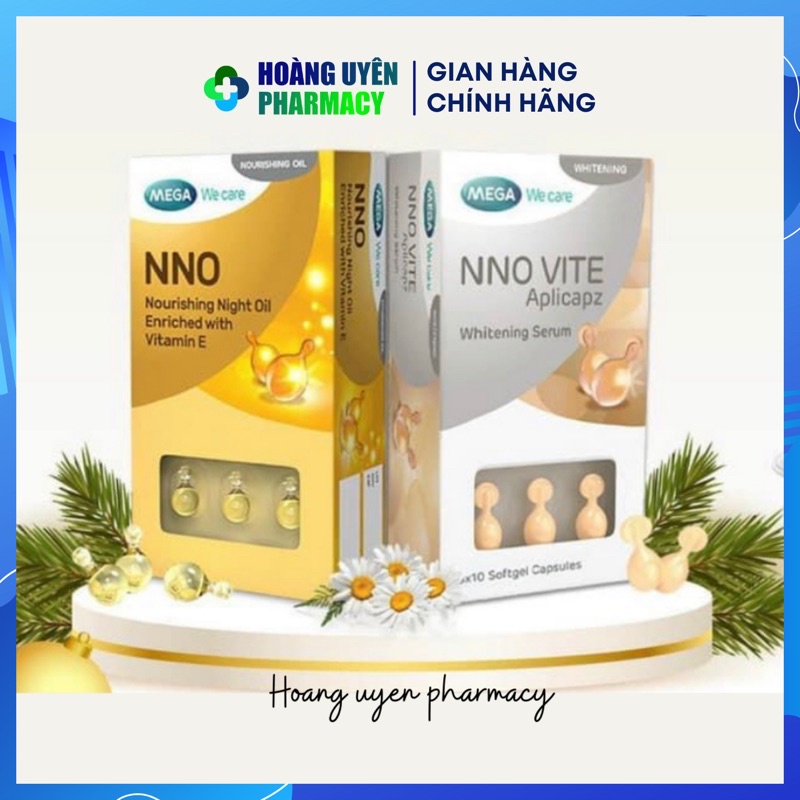 Serum dưỡng ẩm và dưỡng trắng NNO & NNO Vite - Hộp 30 viên