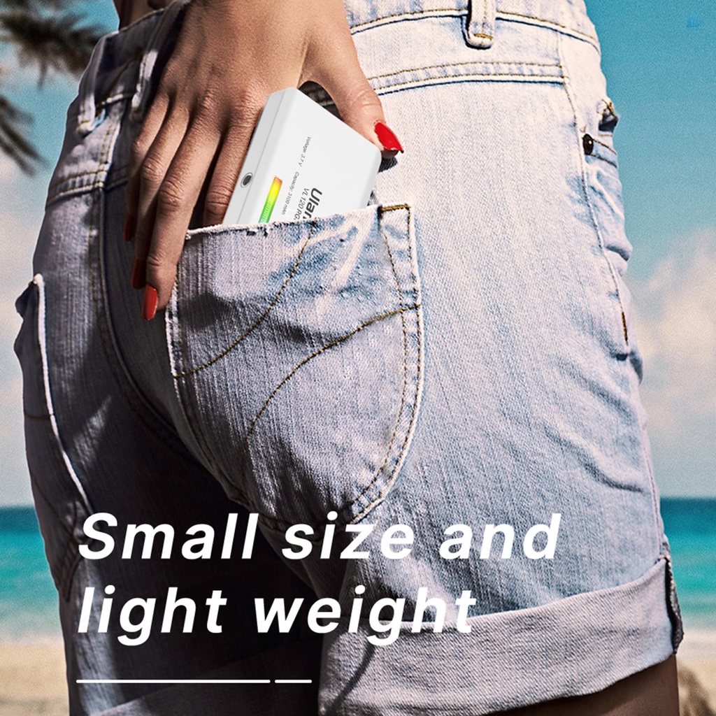 Đèn LED Mini Ulanzi VL120 RGB Kích Thước 2500K-9000K CRI95+ 20 Hiệu Ứng Có Thể Sạc Lại