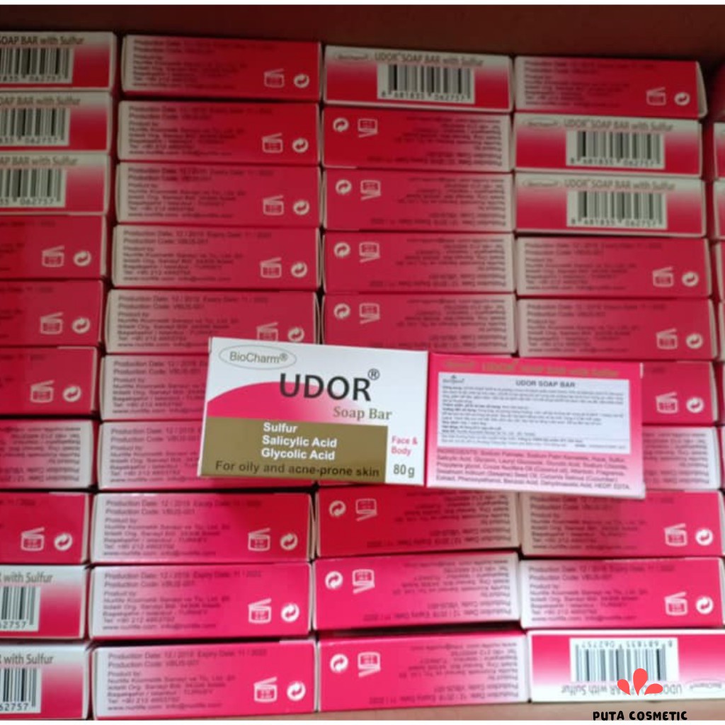 Xà phòng y khoa BioCharm UDOR - Giảm mụn lưng, bít tắc nang lông