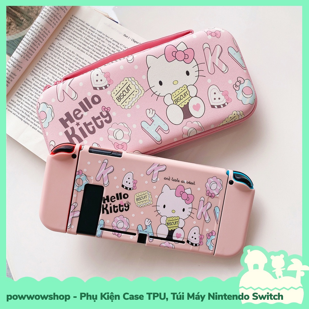 [Sẵn VN - Hỏa Tốc] Set Phụ Kiện Case Ốp TPU Dẻo, Túi Đựng Máy Cho Máy Game Cầm Tay Nintendo Switch Hello K